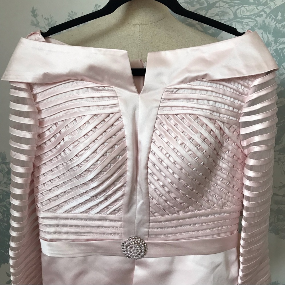 NWT Lanting Bride Pink Satin Dress - Picture 6 of 12